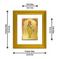 DIVINITI Brahmacharini Mata Gold Plated Wall Photo Frame| DG Frame 101 Wall Photo Frame and 24K Gold Plated Foil| Religious Photo Frame Idol For Prayer, Gifts Items (15.5CMX13.5CM)