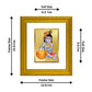 DIVINITI Bal Gopal Gold Plated Wall Photo Frame| DG Frame 101 Wall Photo Frame and 24K Gold Plated Foil| Religious Photo Frame Idol For Prayer (15.5CMX13.5CM)