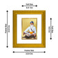 DIVINITI Baba Deep Singh Gold Plated Wall Photo Frame| DG Frame 101 Wall Photo Frame and 24K Gold Plated Foil| Religious Photo Frame Idol For Prayer, Gifts Items (15.5CMX13.5CM)