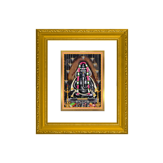 DIVINITI Ayyappan Vinayagar Gold Plated Wall Photo Frame| DG Frame 101 Wall Photo Frame and 24K Gold Plated Foil| Religious Photo Frame Idol For Prayer, Gifts Items (15.5CMX13.5CM)