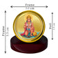 Diviniti 24K Gold Plated Hanuman Ji Frame For Car Dashboard, Home Decor, Table, Gift, Puja (5.5 x 5.0 CM)