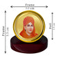 Diviniti 24K Gold Plated Dayananda Saraswati Frame For Car Dashboard, Home Decor (5.5 x 5.0 CM)