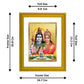 Diviniti 24K Gold Plated Shiva Parvati Photo Frame For Home Decor, Wall Hanging, Table, Puja, Gift (20.8 x 16.7 CM)