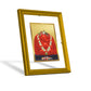 DIVINITI Ganesha Gold Plated Wall Photo Frame| DG Frame 101 Size 2 Wall Photo Frame and 24K Gold Plated Foil| Religious Photo Frame For Gifts Items (20.8CMX16.7CM)