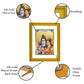 Diviniti 24K Gold Plated Shiva Parvati Photo Frame For Home Decor, Table Top, Wall Decor, Gift (20.8 x 16.7 CM)