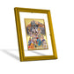 Diviniti 24K Gold Plated Shiv Parivar Photo Frame For Home Decor, Wall Hanging, Table Decor, Gift (20.8 x 16.7 CM)