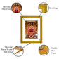 Diviniti 24K Gold Plated Salasar Balaji Photo Frame For Home Decor, Table, Wall Hanging, Festival Gift (20.8 x 16.7 CM)