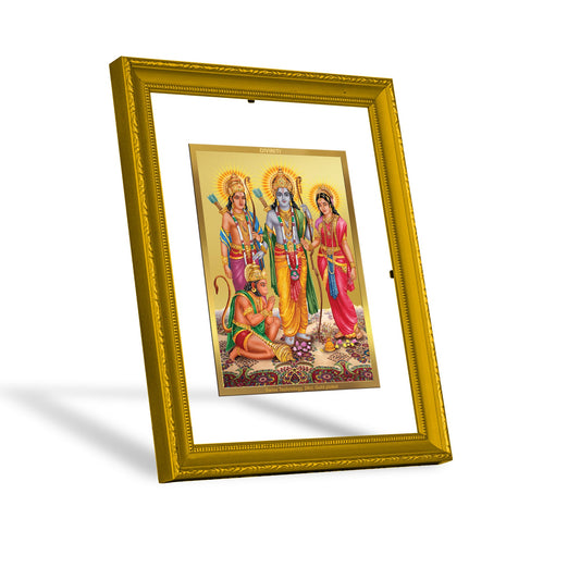 Diviniti 24K Gold Plated Ram Darbar Photo Frame For Home Decor, Table, Wall Decor, Puja, Gift (20.8 x 16.7 CM)