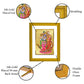 Diviniti 24K Gold Plated Radha Krishna Photo Frame For Home Decor, Table Top, Wall Hanging, Puja, Gift (20.8 x 16.7 CM)