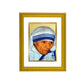 DIVINITI Mother Teresa Gold Plated Wall Photo Frame| DG Frame 101 Size 2 Wall Photo Frame and 24K Gold Plated Foil| Religious Photo Frame Idol For Prayer, Gifts Items (20.8CMX16.7CM)