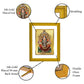 DIVINITI Samayapuram Mariamman Gold Plated Wall Photo Frame| DG Frame 101 Size 2 Wall Photo Frame and 24K Gold Plated Foil| Religious Photo Frame Idol For Prayer, Gifts Items (20.8CMX16.7CM)