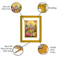 Diviniti 24K Gold Plated Satya Narayan Photo Frame For Home Decor, Wall Decor, Table, Worship, Gift (20.8 x 16.7 CM)