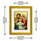 DIVINITI Holy Family Gold Plated Wall Photo Frame| DG Frame 101 Size 2 Wall Photo Frame and 24K Gold Plated Foil| Religious Photo Frame Idol For Prayer, Gifts Items (20.8CMX16.7CM)