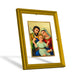 DIVINITI Holy Family Gold Plated Wall Photo Frame| DG Frame 101 Size 2 Wall Photo Frame and 24K Gold Plated Foil| Religious Photo Frame Idol For Prayer, Gifts Items (20.8CMX16.7CM)