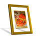 DIVINITI Hinglaj Mata Gold Plated Wall Photo Frame| DG Frame 101 Size 2 Wall Photo Frame and 24K Gold Plated Foil| Religious Photo Frame Idol For Prayer, Gifts Items (20.8CMX16.7CM)