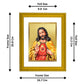 DIVINITI Jesus Gold Plated Wall Photo Frame| DG Frame 101 Size 2 Wall Photo Frame and 24K Gold Plated Foil| Religious Photo Frame Idol For Prayer, Gifts Items (20.8CMX16.7CM)