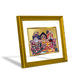 DIVINITI Jagannath-2 Gold Plated Wall Photo Frame| DG Frame 101 Size 2 Wall Photo Frame and 24K Gold Plated Foil| Religious Photo Frame For Prayer (20.8CMX16.7CM)