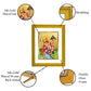 Diviniti 24K Gold Plated Lord Hanuman Photo Frame For Home Decor, Table, Wall Decor, Worship, Gift (20.8 x 16.7 CM)