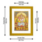 DIVINITI Kuber Gold Plated Wall Photo Frame| DG Frame 101 Size 2 Wall Photo Frame and 24K Gold Plated Foil| Religious Photo Frame Idol For Prayer, Gifts  (20.8CMX16.7CM)