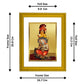 DIVINITI Krishna-1 Gold Plated Wall Photo Frame| DG Frame 101 Size 2 Wall Photo Frame and 24K Gold Plated Foil| Religious Photo Frame s (20.8CMX16.7CM)