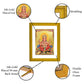 DIVINITI Ganesha 24K Gold Plated Wall Photo Frame| DG Frame 101 Size 2 Wall Photo Frame, Religious Photo Frame Idol, Gifts Items (20.8CMX16.7CM)