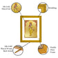 DIVINITI Brahmacharini Mata Gold Plated Wall Photo Frame| DG Frame 101 Size 2 Wall Photo Frame and 24K Gold Plated Foil| Religious Photo Frame Idol For Prayer, Gifts Items (20.8CMX16.7CM)