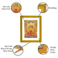 DIVINITI Maa Chintpurni Gold Plated Wall Photo Frame| DG Frame 101 Size 2 Wall Photo Frame and 24K Gold Plated Foil, Gifts Items (20.8CMX16.7CM)