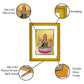 DIVINITI Dhanya Lakshmi Gold Plated Wall Photo Frame| DG Frame 101 Size 2 Wall Photo Frame and 24K Gold Plated Foil, Gifts Items (20.8CMX16.7CM)