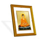 DIVINITI Buddha Gold Plated Wall Photo Frame| DG Frame 101 Size 2 Wall Photo Frame and 24K Gold Plated Foil| Religious Photo Frame Idol For Prayer, Gifts Items (20.8CMX16.7CM)