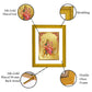 DIVINITI KUSHMANDA MATA Gold Plated Wall Photo Frame| DG Frame 101 Size 2 Wall Photo Frame and 24K Gold Plated Foil| Religious Photo Frame Idol For Prayer, Gifts Items (20.8CMX16.7CM)