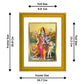 DIVINITI Ardhnarishwar Gold Plated Wall Photo Frame| DG Frame 101 Size 2 Wall Photo Frame and 24K Gold Plated Foil| Religious Photo Frame Idol For Prayer, Gifts Items (20.8CMX16.7CM)