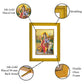 DIVINITI Ardhnarishwar Gold Plated Wall Photo Frame| DG Frame 101 Size 2 Wall Photo Frame and 24K Gold Plated Foil| Religious Photo Frame Idol For Prayer, Gifts Items (20.8CMX16.7CM)