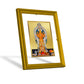 DIVINITI Annapoorna Gold Plated Wall Photo Frame| DG Frame 101 Size 2 Wall Photo Frame and 24K Gold Plated Foil| Religious Photo Frame Idol For Prayer, Gifts Items (20.8CMX16.7CM)