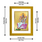 DIVINITI Aishwarya Lakshmi Gold Plated Wall Photo Frame| DG Frame 101 Size 2 Wall Photo Frame and 24K Gold Plated Foil| Religious Photo Frame Idol For Prayer, Gifts Items (20.8CMX16.7CM)