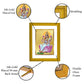 DIVINITI Aishwarya Lakshmi Gold Plated Wall Photo Frame| DG Frame 101 Size 2 Wall Photo Frame and 24K Gold Plated Foil| Religious Photo Frame Idol For Prayer, Gifts Items (20.8CMX16.7CM)