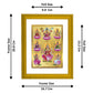 DIVINITI Ashtha Lakshmi Gold Plated Wall Photo Frame| DG Frame 101 Size 2 Wall Photo Frame and 24K Gold Plated Foil| Religious Photo Frame Idol For Prayer, Gifts Items (20.8CMX16.7CM)