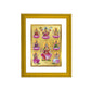 DIVINITI Ashtha Lakshmi Gold Plated Wall Photo Frame| DG Frame 101 Size 2 Wall Photo Frame and 24K Gold Plated Foil| Religious Photo Frame Idol For Prayer, Gifts Items (20.8CMX16.7CM)