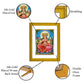 DIVINITI GAYATRI Mata 24K Gold Plated Wall Photo Frame| DG Frame 101 Size 2 Wall Photo Frame, Gifts Items (20.8CMX16.7CM)