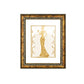 Diviniti 24K Gold Plated Lady Wall Hanging for Home| Photo Frame For Wall Decoration| DG Size 3 Wall Photo Frame For Home Decor, Living Room, Hall, Guest Room