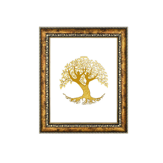 Diviniti 24K Gold Plated Tree of Life Wall Hanging for Home| DG Photo Frame For Wall Decoration| Wall Hanging Photo Frame For Home Decor, Living Room, Hall, Guest Room