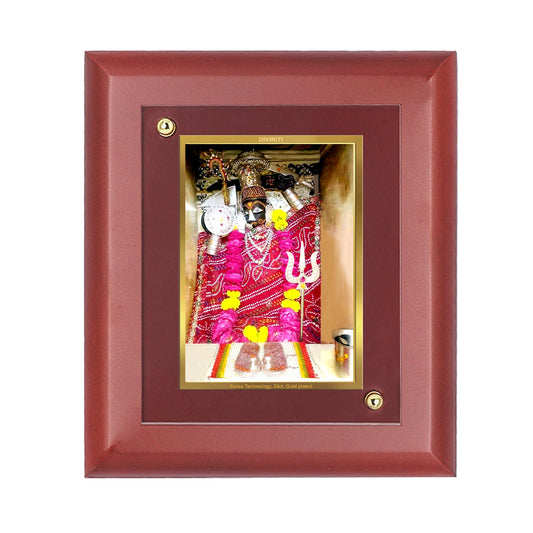 Diviniti Uriya Mata gold-plated Wall Photo Frame, Table Decor| MDF 1 Wooden Photo Frame with 24K gold-plated Foil| Religious Photo Frame Idol For Prayer, Gifts Items