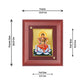 Diviniti 24K Gold Plated Tripura Devi Photo Frame For Home Decor, Wall Decor, Table, Prayer, Gift (16 x 13 CM)