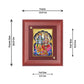 Diviniti Vishnu Laxmi gold-plated Wall Photo Frame, Table Decor| MDF 1 Wooden Photo Frame with 24K gold-plated Foil| Religious Photo Frame Idol For Prayer, Gifts Items