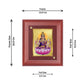 Diviniti 24K Gold Plated Vijaya Lakshmi Photo Frame For Home Decor, Table Tops, Worship, Gift (16 x 13 CM)