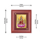 Diviniti 24K Gold Plated Veer Lakshmi Photo Frame For Home Decor, Wall, Table Tops, Puja, Gift (16 x 13 CM)