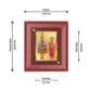 Diviniti 24K Gold Plated Swami Narayan Photo Frame For Home Decor, Wall Hanging, Living Room (16 x 13 CM)