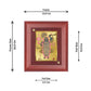 Diviniti 24K Gold Plated Shrinathji Photo Frame For Home Decor, Wall Decor, Table, Puja, Gift (16 x 13 CM)