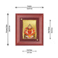 Diviniti 24K Gold Plated Siddhivinayak Photo Frame For Home Decor, Wall Decor, Table Tops, Puja, Gift (16 x 13 CM)