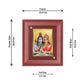 Diviniti 24K Gold Plated Shiv Parvati Photo Frame For Home Decor, Wall Decor, Table Tops, Puja Room (16 x 13 CM)