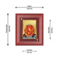 Diviniti 24K Gold Plated Shree Maha Ganpati Photo Frame For Home Wall Decor, Table Tops, Puja, Gift (16 x 13 CM)